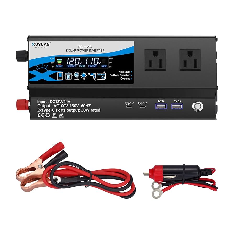 インバーター 12V 純正弦波 1000W 最大 2000W 周波数注意 Amazon.co.jp: LiTime 12V1000W 純正弦波 インバーター 正弦波